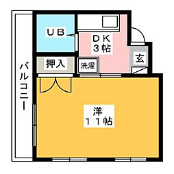 間取図画像 1DK