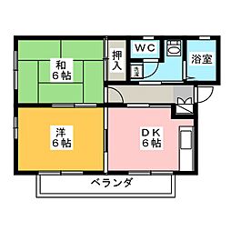 間取図画像 2DK