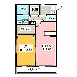 間取図画像 1LDK