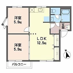 間取図画像 3DK
