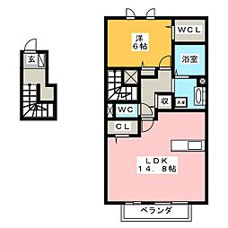 SunnyCoastHills 1LDKの間取図画像