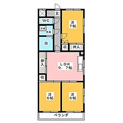 サンクレスト 3LDKの間取図画像