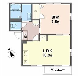 間取図画像 1LDK