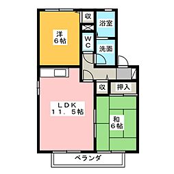 グランシャリオB 2LDKの間取図画像