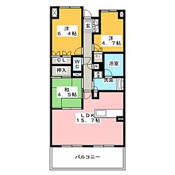 メゾン・グランツ藤枝前島 3LDKの間取図画像