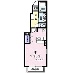 フリーデ・高柳B ワンルームの間取図画像