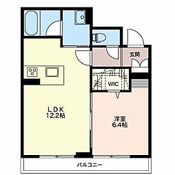 ブリランテ 1LDKの間取図画像