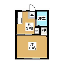 間取図画像 1K