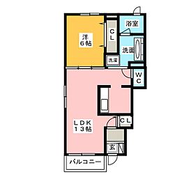 間取図画像 1LDK