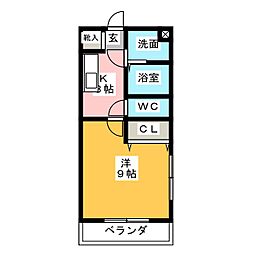 間取図画像 1K