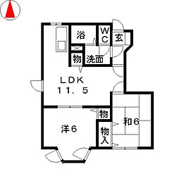 間取図画像 2LDK