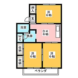 間取図画像 3DK