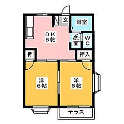 間取図画像 2DK