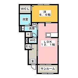 間取図画像 1LDK