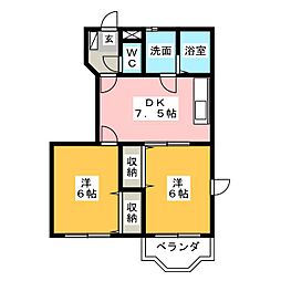 間取図画像 2DK
