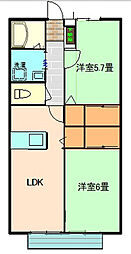 間取図画像 2LDK