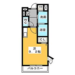 ヴィラ・アトラクティブ ワンルームの間取図画像