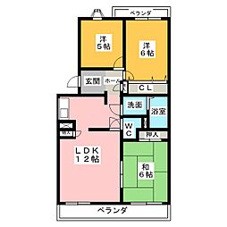 メゾン・プレメール 3LDKの間取図画像