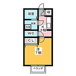間取図画像 1K