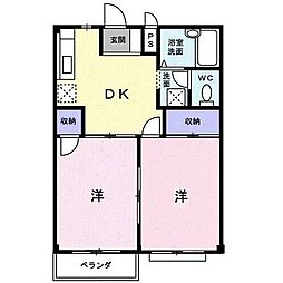 間取図画像 2DK