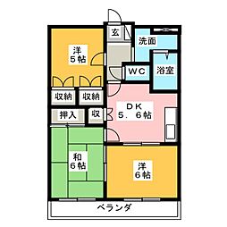 間取図画像 3DK