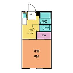 フレグランスたから 1DKの間取図画像