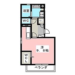 ルーモ ワンルームの間取図画像