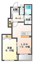 間取図画像 1LDK