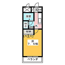 間取図画像 1K
