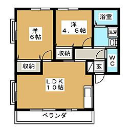 間取図画像 2LDK