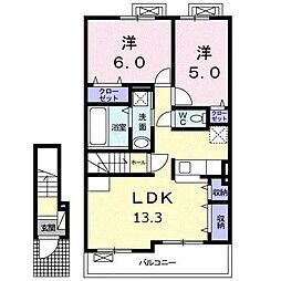 アドラブール・コートV 2LDKの間取図画像