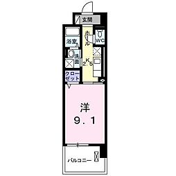 ノーブル古瀬 1Kの間取図画像