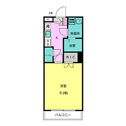 ヴィガラス7 1Kの間取図画像