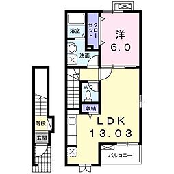 クレールメゾン 1LDKの間取図画像