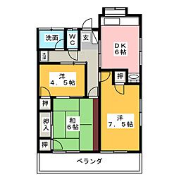 間取図画像 3DK