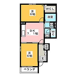 間取図画像 2DK