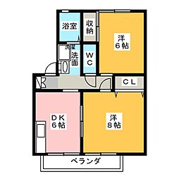 間取図画像 2DK