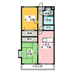 グランピア2 2LDKの間取図画像