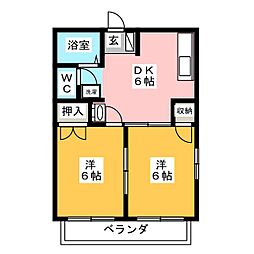 間取図画像 2DK