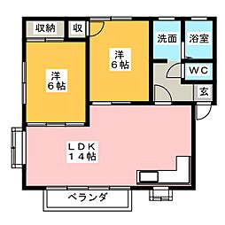 間取図画像 2LDK