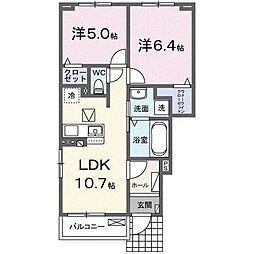間取図画像 2LDK