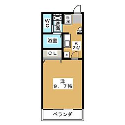 マンションTENYU 1Kの間取図画像