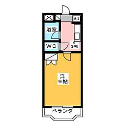 ユースM 1Kの間取図画像