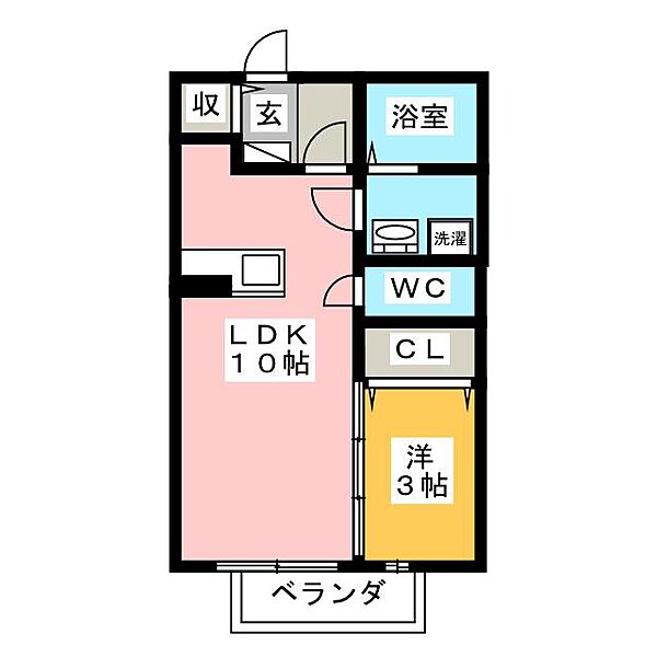 コンフォート　ヴィラ ｜静岡県三島市徳倉４丁目(賃貸アパート1LDK・1階・33.39㎡)の写真 その2