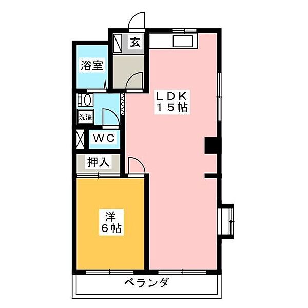 メゾン大平 ｜岐阜県岐阜市南鶉５丁目(賃貸マンション1LDK・3階・48.60㎡)の写真 その2