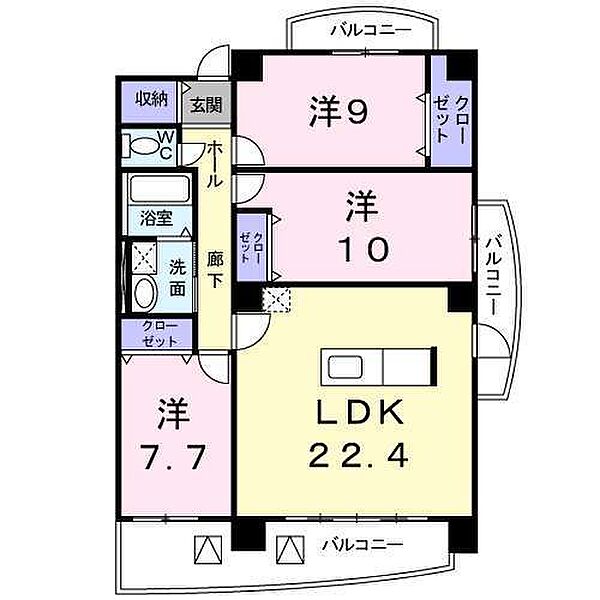 同じ建物の物件間取り写真 - ID:221010762495