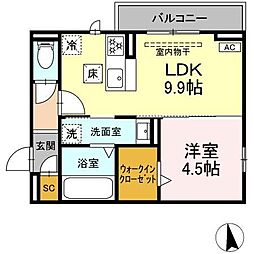 間取図画像 1LDK