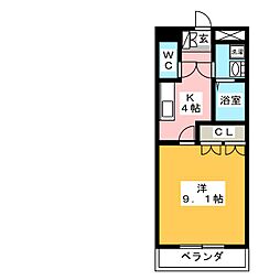間取図画像 1K