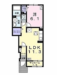間取図画像 1LDK