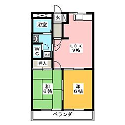 間取図画像 2DK